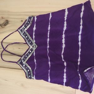 Purple Strappy Tank | Express